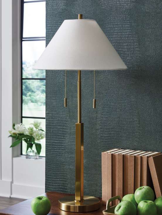 Signature Design by Ashley® Haigwood Gold Table Lamp-1