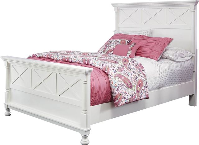 Signature Design by Ashley® Kaslyn 2-Piece White Full Panel Bed Set-1