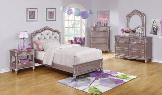 Coaster® Caroline Metallic Lilac Youth Tall Chest-1