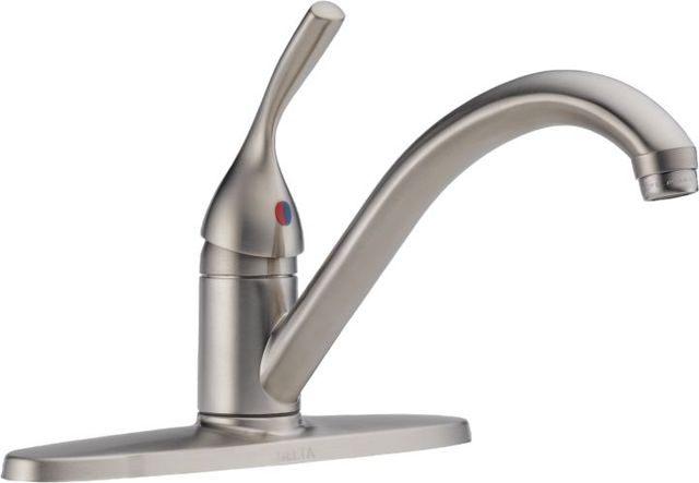 Delta 134 / 100 / 300 / 400 Stainless Single Handle Kitchen Faucet-0