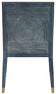 Currey & Company Santos Vintage Navy Side Chair-4