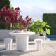 TOV Furniture Delta Ivory Concrete Side Table-4