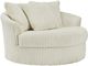 Signature Design by Ashley® Lindyn Ivory Oversized Swivel Accent Chair-0