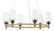 Currey & Company Hightider French Black/Natural Rope Chandelier-0