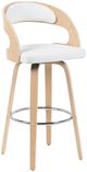 Armen Living Shelly Oak/White Barstool-0
