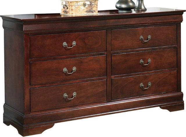 Signature Design by Ashley® Alisdair 5-Piece Dark Brown King Sleigh Bed Set-2