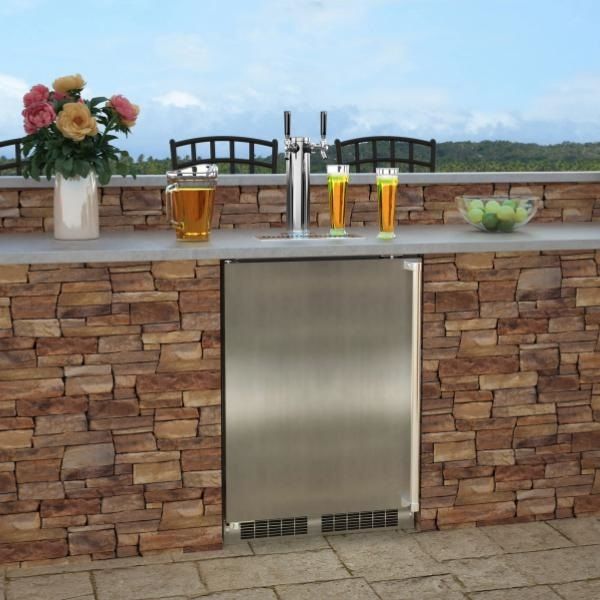 Marvel 5.7 Cu. Ft. Stainless Steel Outdoor Kegerator