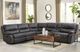 Furniture of America® Jerominus 6-Piece Dark Gray Modular Manual Reclining Sectional-1