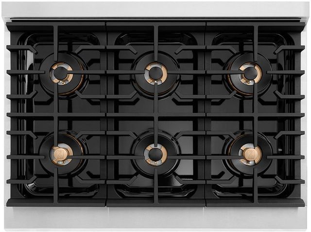 ZLINE Paramount Series 36" Stainless Steel Pro Style Dual Fuel Range with Black Matte Door-2