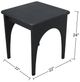 Nest Home Collections Archer Matte Black End Table -3