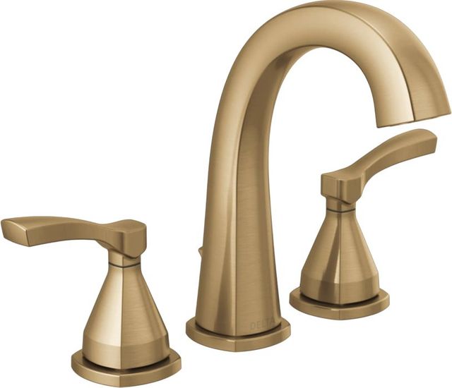 Delta Stryke® Lumicoat® Champagne Bronze 2-Handle Lever Widespread Bathroom Faucet-0
