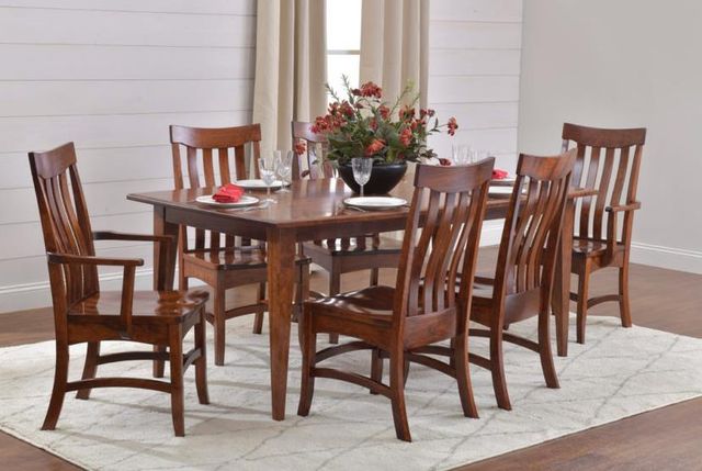 Urban Collections by Yutzy Woodworking Shaker Retreat Cherry Mansfield Arm Dining Chair-1