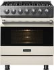 Viking® 3 Series 30" Pure White Pro Style Dual Fuel Range-3