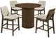Coaster® Hamlyn 5-Piece Cream/Walnut Round Counter Dining Set-0