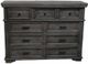 Million Dollar Rustic Sam Distressed Gray Dresser-0
