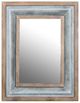 A & B Home Brown/Gray Rectangular Wall Mirror-0