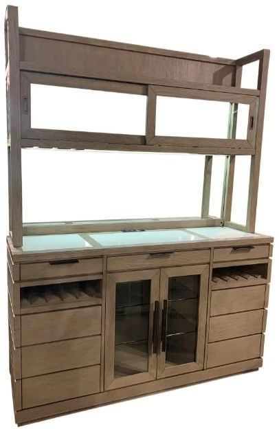 Parker House® Pure Modern 2-Piece Moonstone Buffet and Hutch Set-0