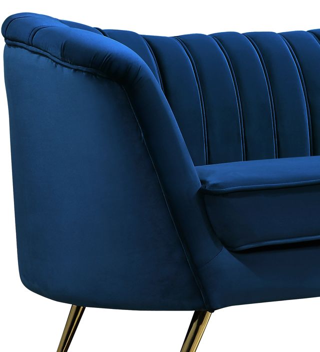 Meridian Furniture Margo Navy Velvet Loveseat-1