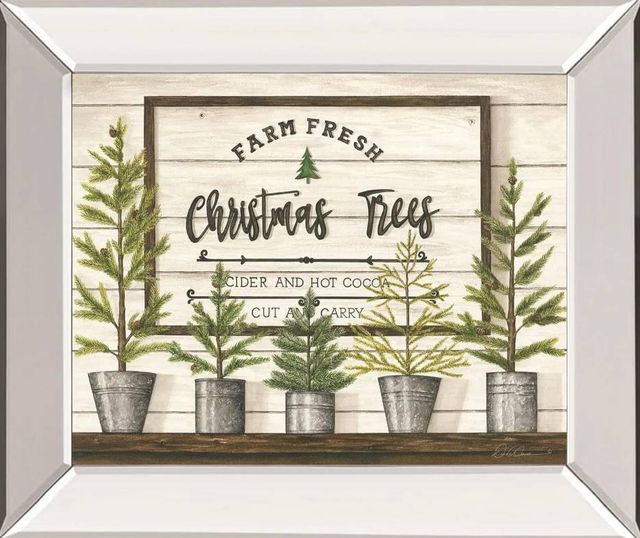 Classy Art Farm Fresh Christmas Trees by Diane Weaver Wall Art-0
