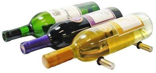 Vinotemp® Epicureanist 3 Bottle Satin Nickel Wine Peg -2