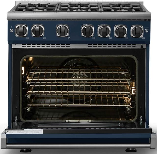Viking® 7 Series 36" Slate Blue Pro Style Natural Gas Range-1