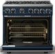 Viking® 7 Series 36" Slate Blue Pro Style Natural Gas Range-1
