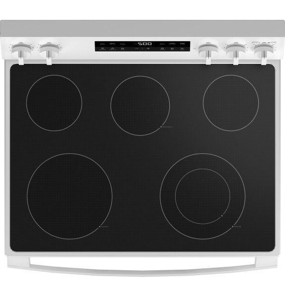 GE® 500 Series 30" White Freestanding Electric Range-3