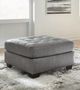 Benchcraft® Clairette Court Alloy Oversized Accent Ottoman-2