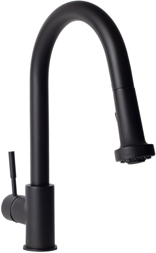 ZLINE Autograph Edition Matte Black Monet Pull Down Single Handle Kitchen Faucet-0