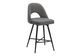 Monarch Specialties Inc. 2-Piece Black/Grey 39" Swivel Counter Stool Set-0