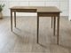 Boulder Creek Furniture West 2-Piece Natural Modular Wedge Desk and Return Set-1