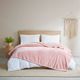 Olliix by Clean Spaces Antimicrobial Plush Blush Full/Queen Blanket-4