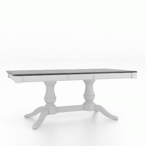 Canadel Customizable Gourmet 76" VS Base Dining Table with One Removable Leaf-2