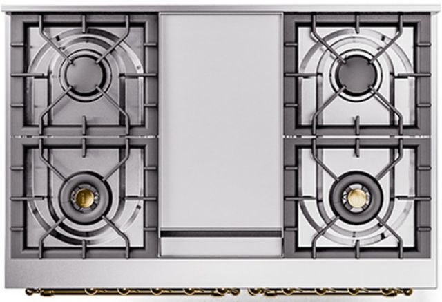Ilve® Nostalgie II Series 40" Emerald Green Pro Style Dual Fuel Range-2