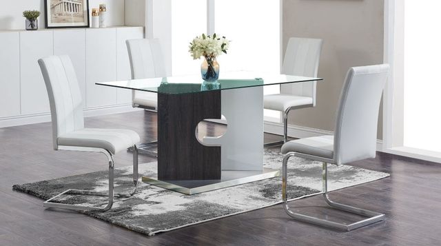 Global Furniture USA D915 2-Piece White Dining Chair Set-1