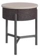Elements International Nica 2-Piece White Occasional Table with Brown Base Set-3