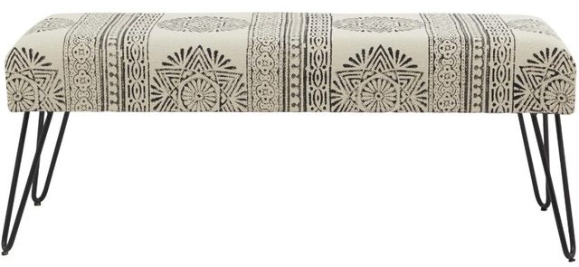 Deco Marche Black/White Bench-2