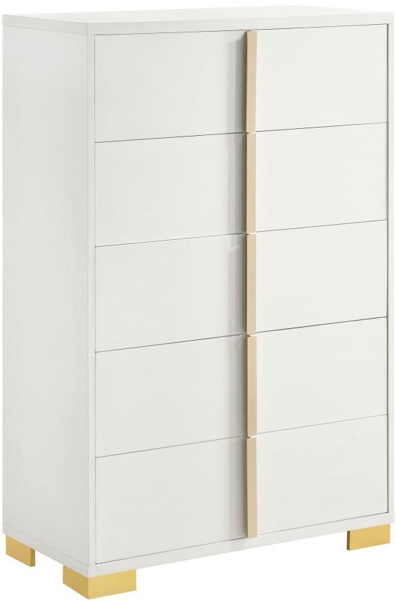 Coaster® Marceline White 5-Drawer Chest-0