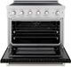 ZLINE Autograph Edition Paramount 36" Stainless Steel Pro Style Induction Range with Black Matte Door-1