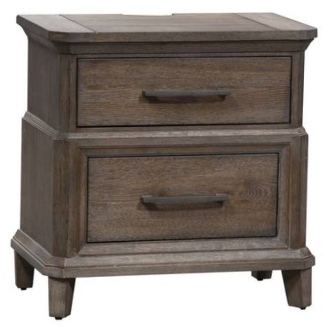 Liberty Furniture Artisan Prairie 4-Piece Dark Brown Queen Panel Set-3