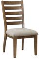 Homelegance® Tigard Beige/Cherry Dining Side Chair-0