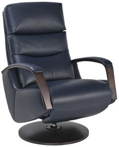Benchmaster Furniture Vienna Navy Push-Back Recliner