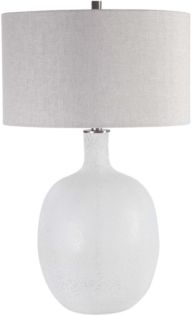 Uttermost® Whiteout Mottled Aged White Table Lamp-0