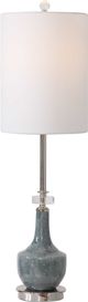 Uttermost® Piers Mottled Blue Glaze Buffet Lamp-0