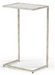 Chelsea House Matteson Mirror Top Side Table with Silver Leaf Frame-0