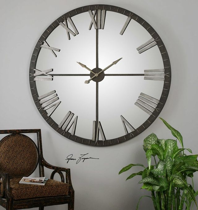 Uttermost® Amelie Bronze Wall Clock-1