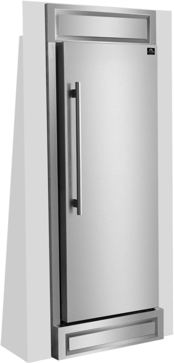 FORNO® Rizzuto 32" 13.6 Cu. Ft.  Stainless Steel Built-In Column Refrigerator-6