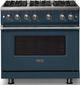 Viking® 5 Series 36" Squall Pro Style Gas (NG) Range with Polished Chrome Trim-3