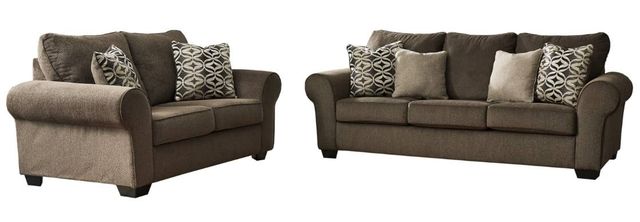 Benchcraft® Nesso 2-Piece Walnut Living Room Seating Set-0