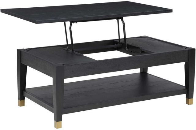 Steve Silver Co. Yves  3-Piece Rubbed Charcoal Table Set-3